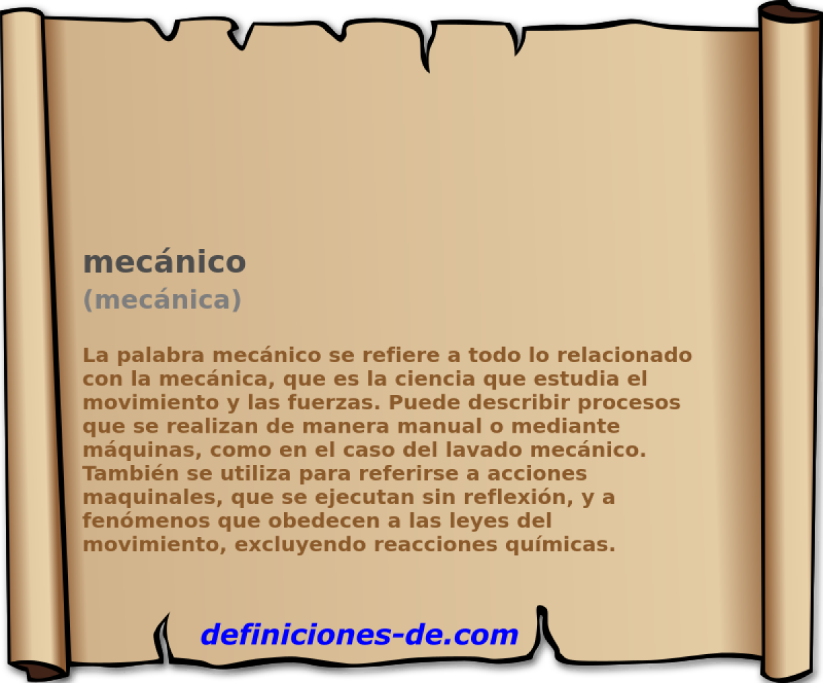 mecnico (mecnica)