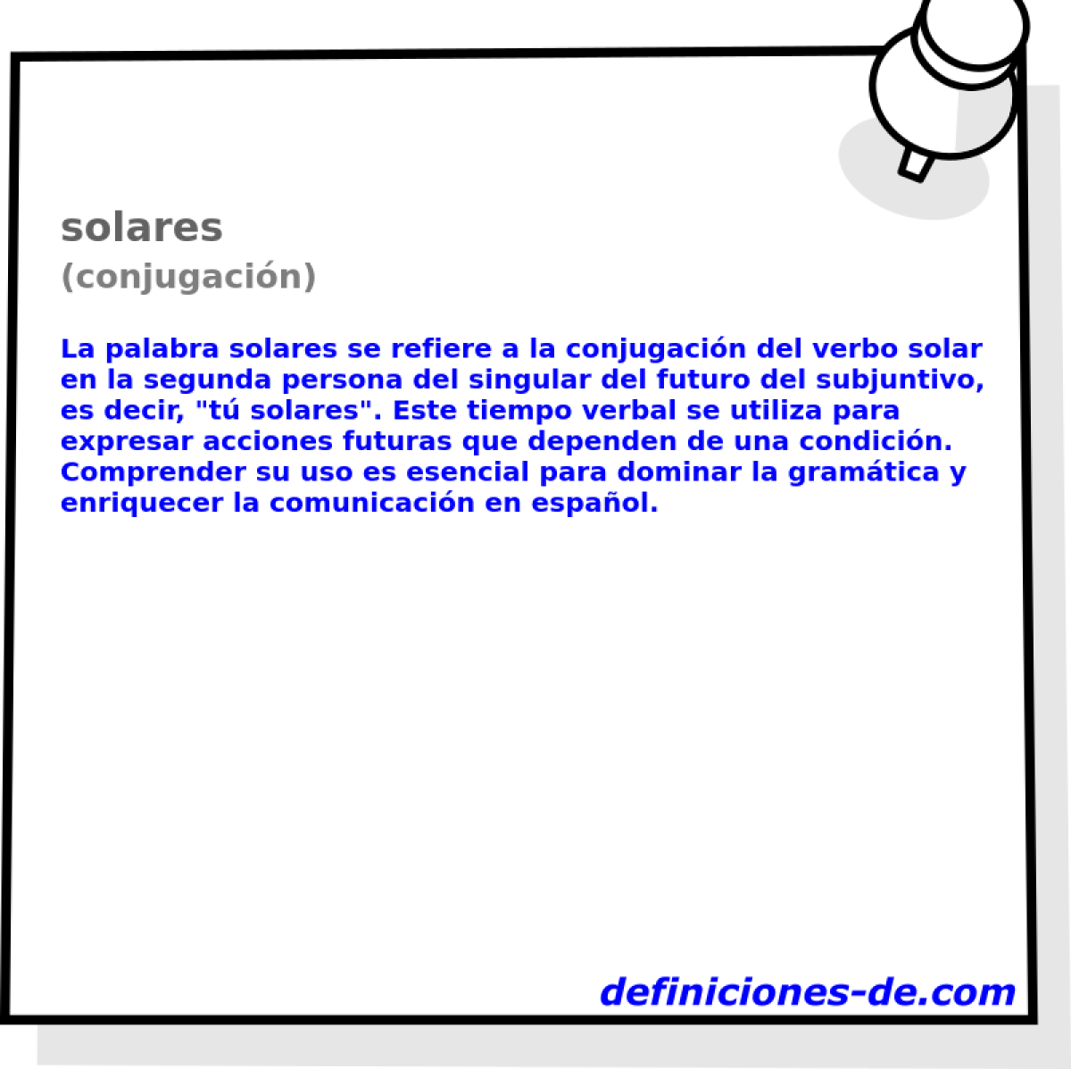 solares (conjugaci�n)