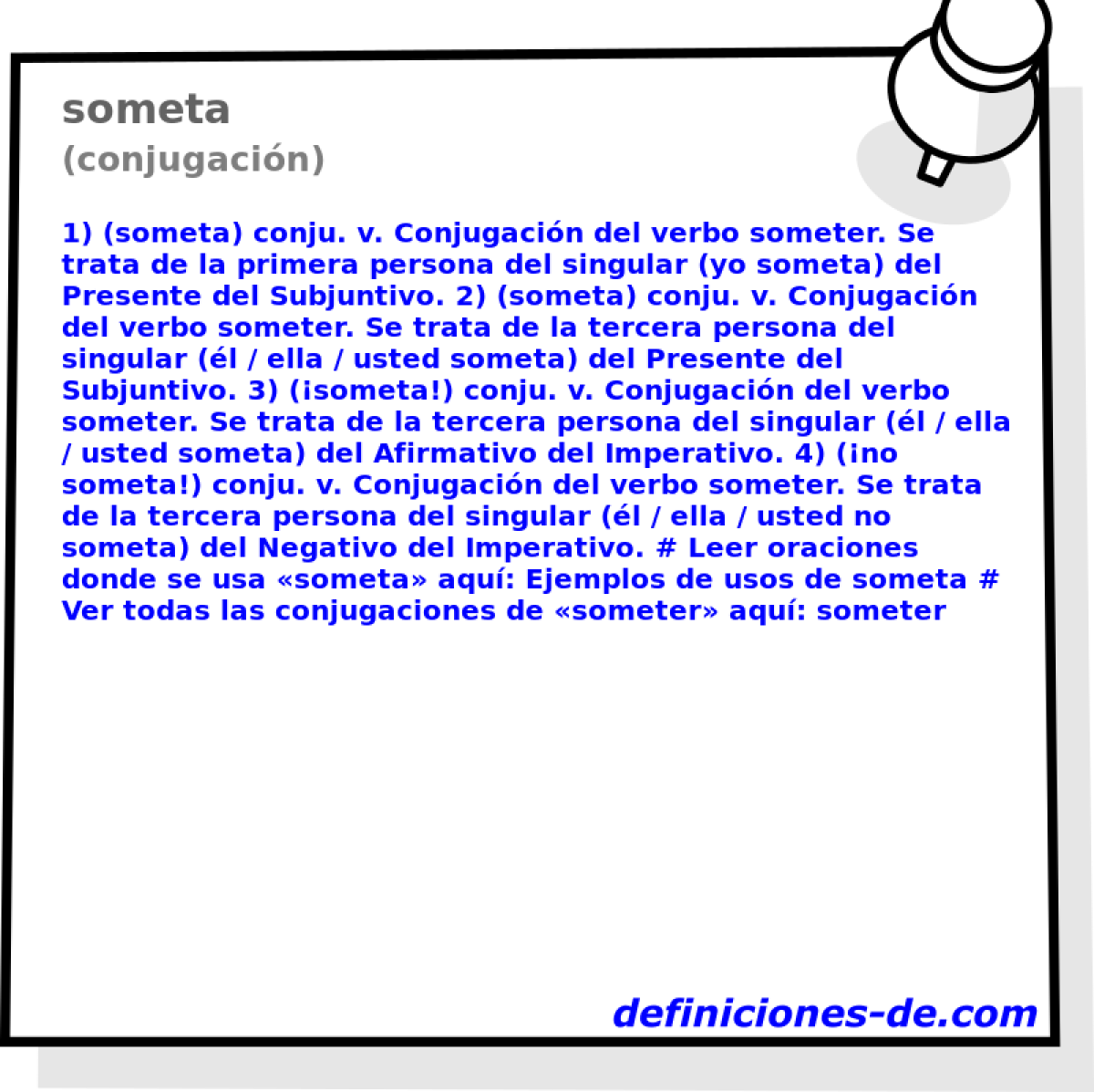 someta (conjugacin)
