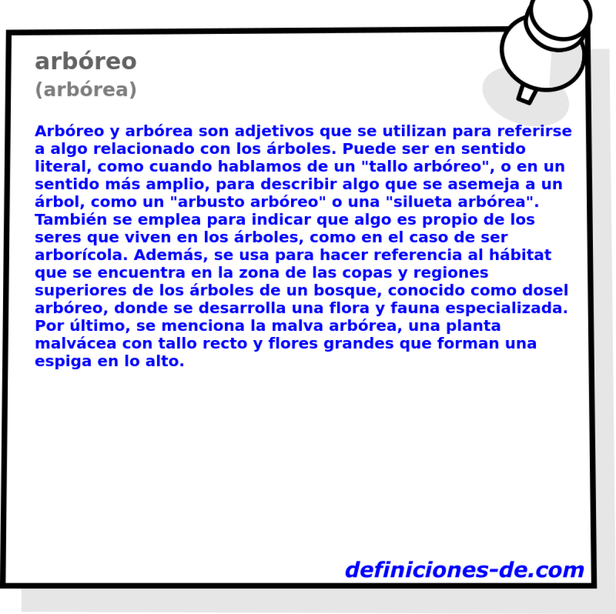 arbreo (arbrea)