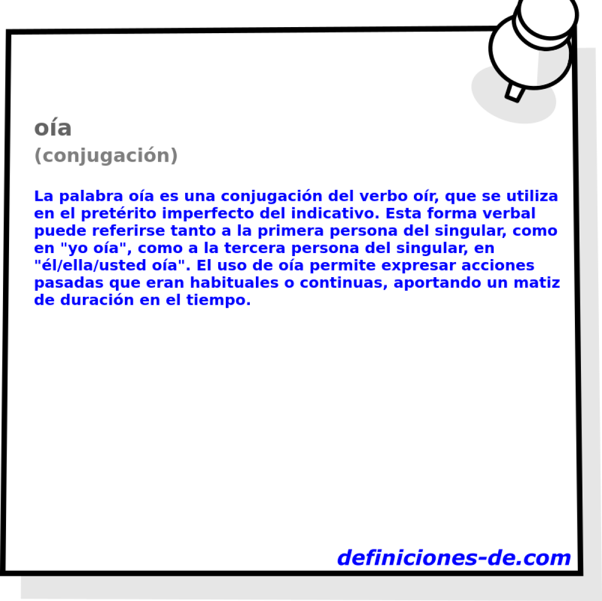 o�a (conjugaci�n)