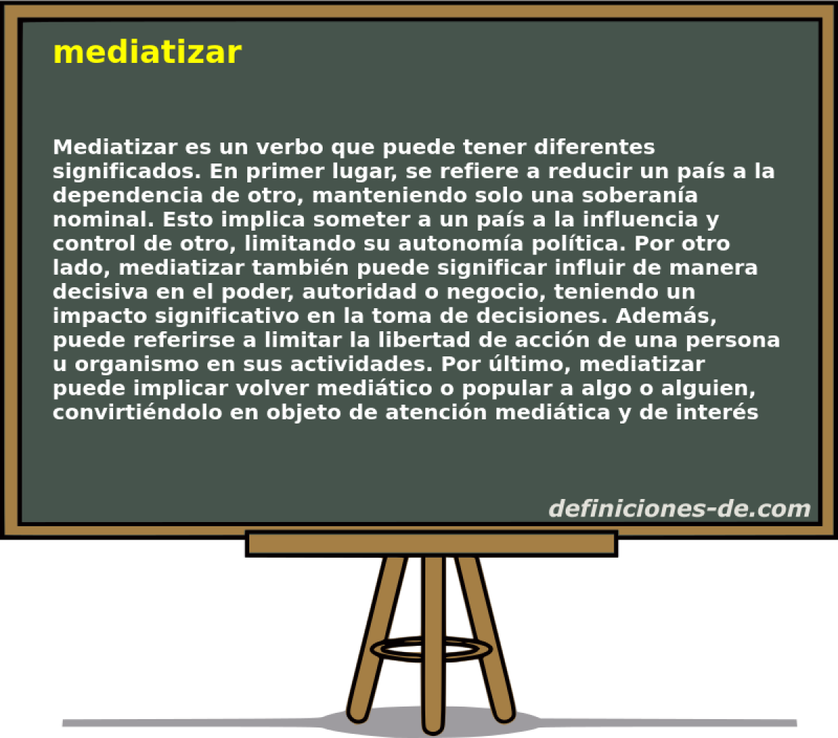 mediatizar 