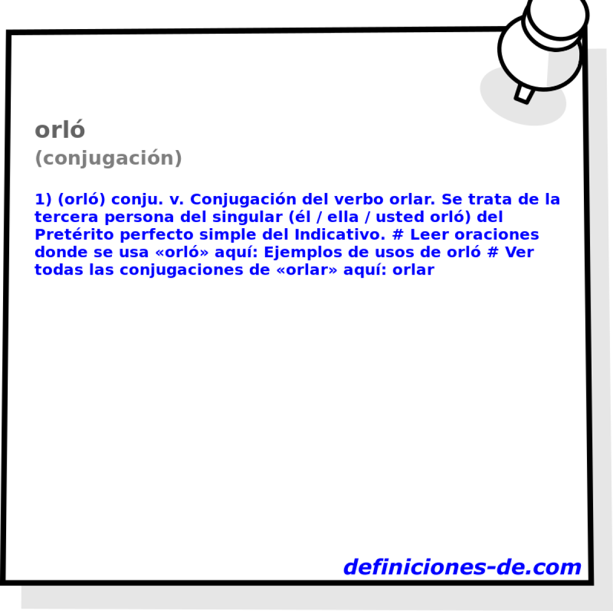 orl (conjugacin)