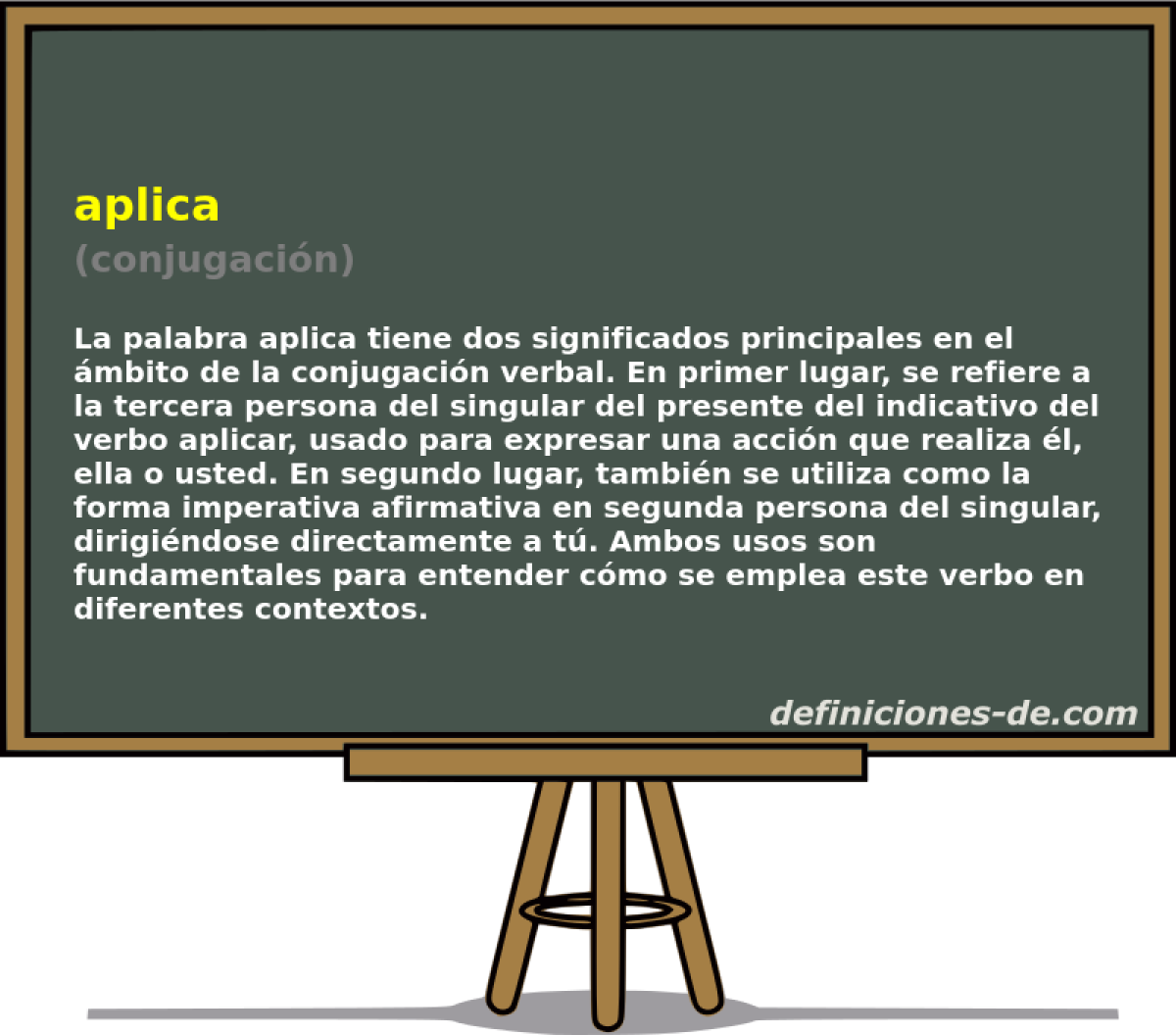 aplica (conjugaci�n)