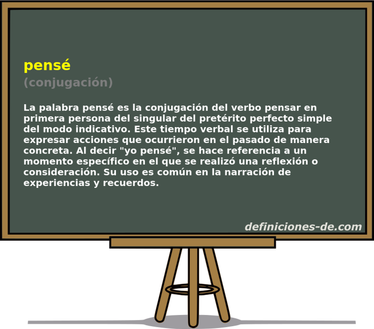 pensé (conjugación)