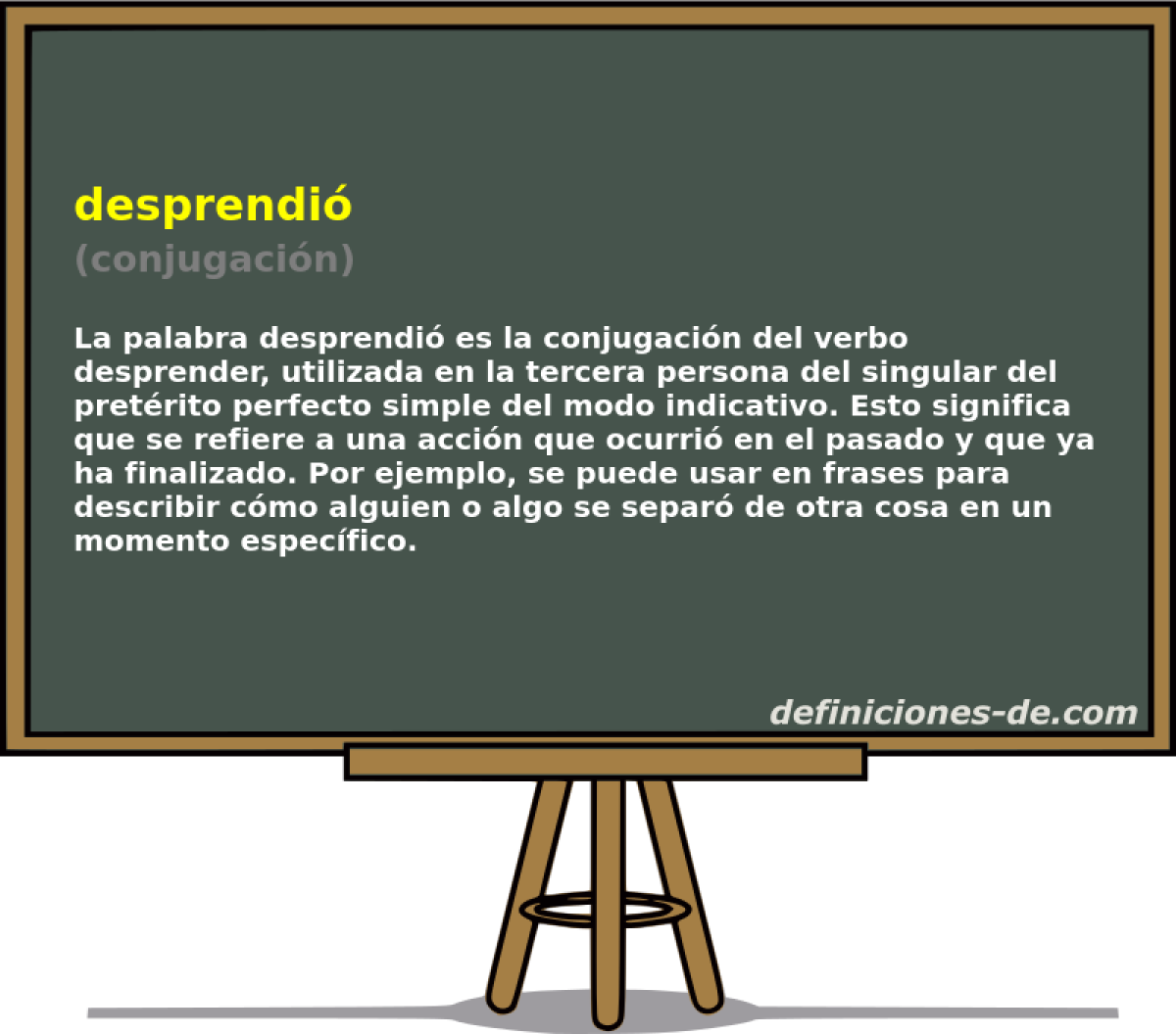 desprendió (conjugación)