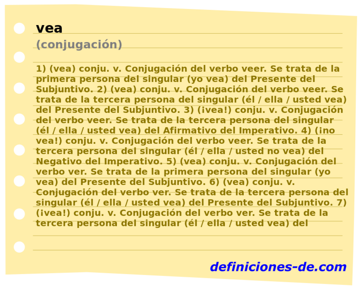 vea (conjugacin)