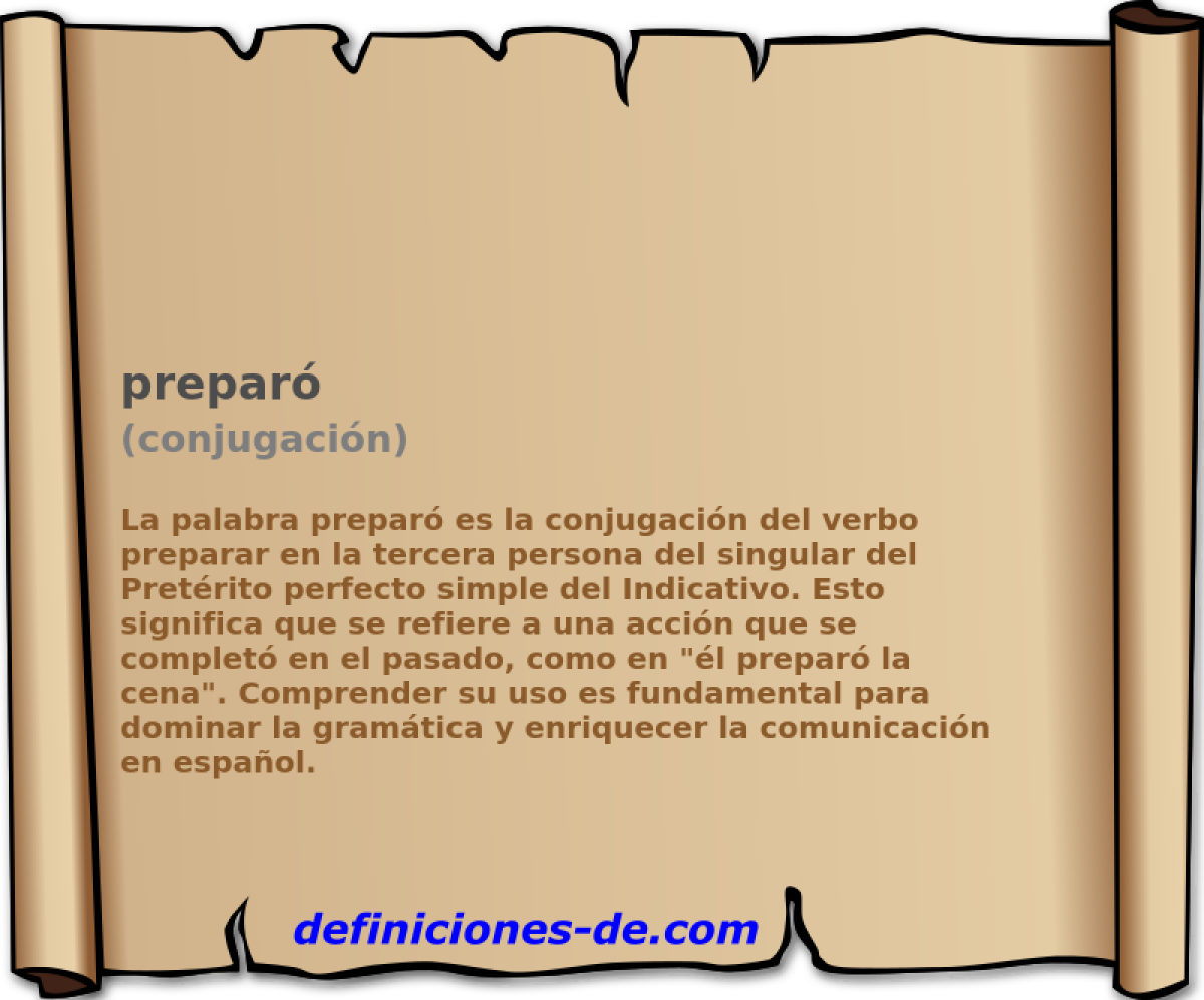 prepar� (conjugaci�n)