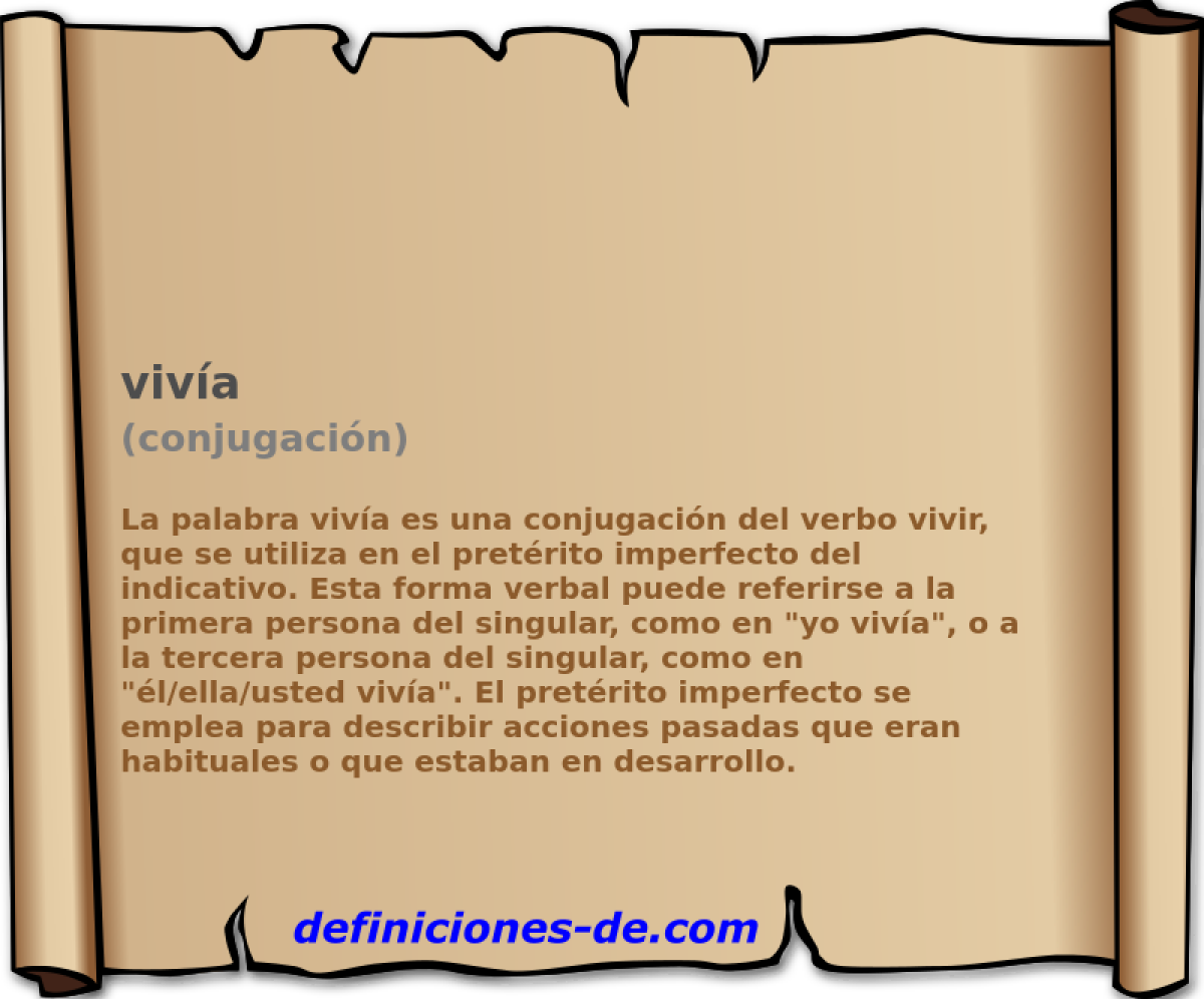 viv�a (conjugaci�n)