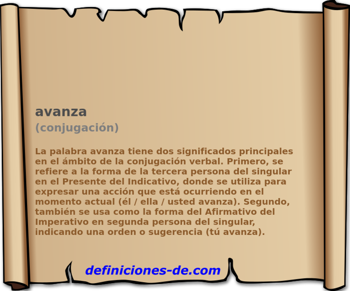 avanza (conjugaci�n)