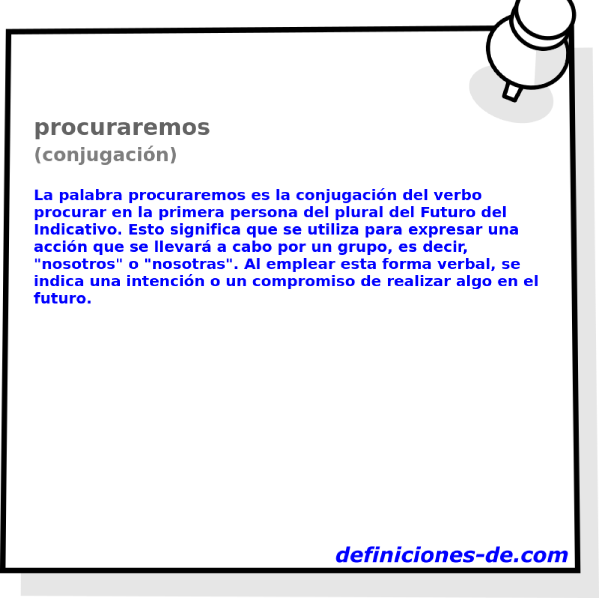 procuraremos (conjugación)