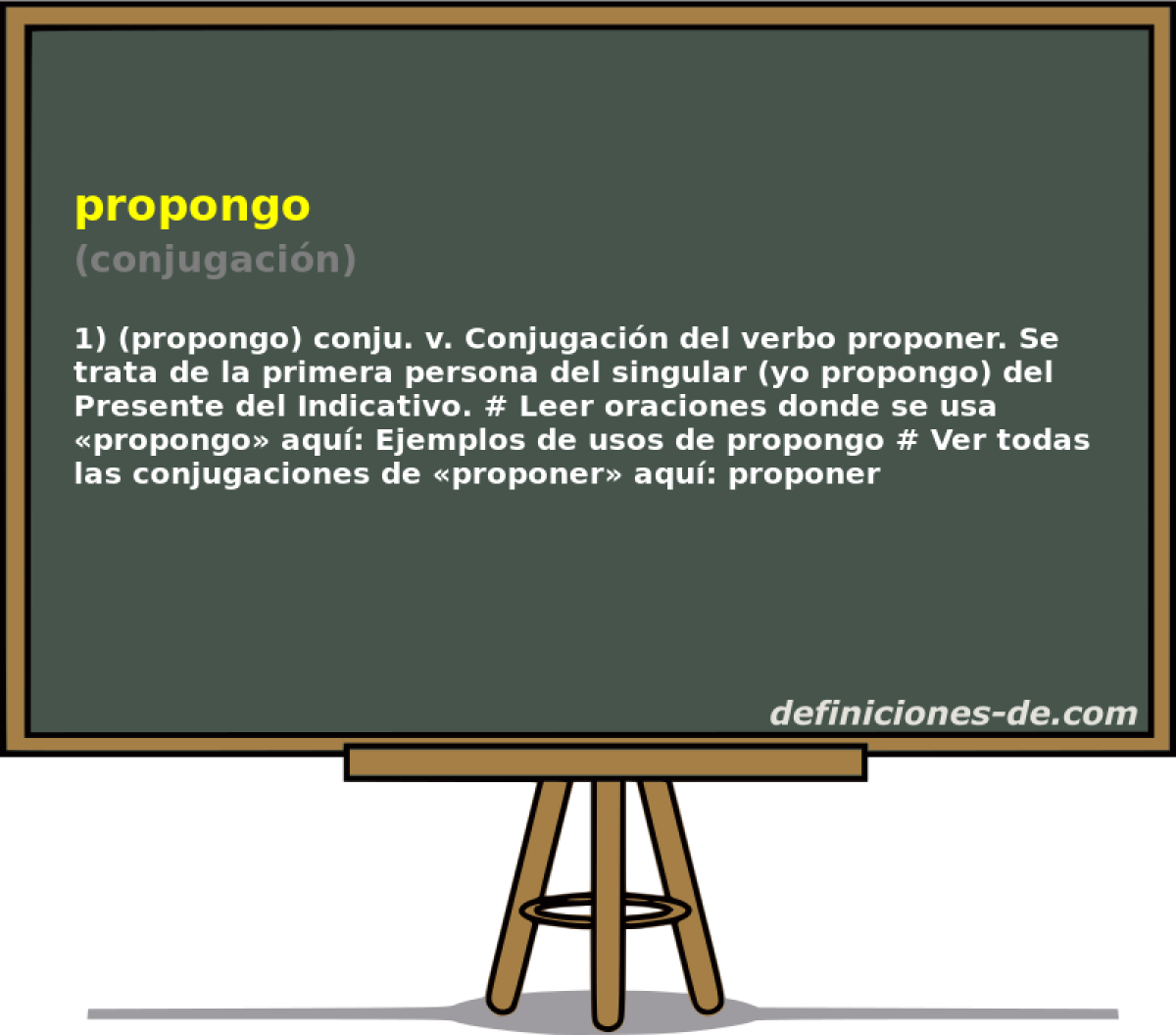 propongo (conjugacin)