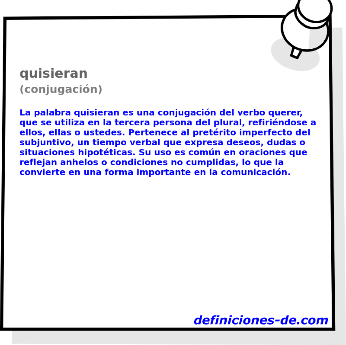 quisieran (conjugaci�n)