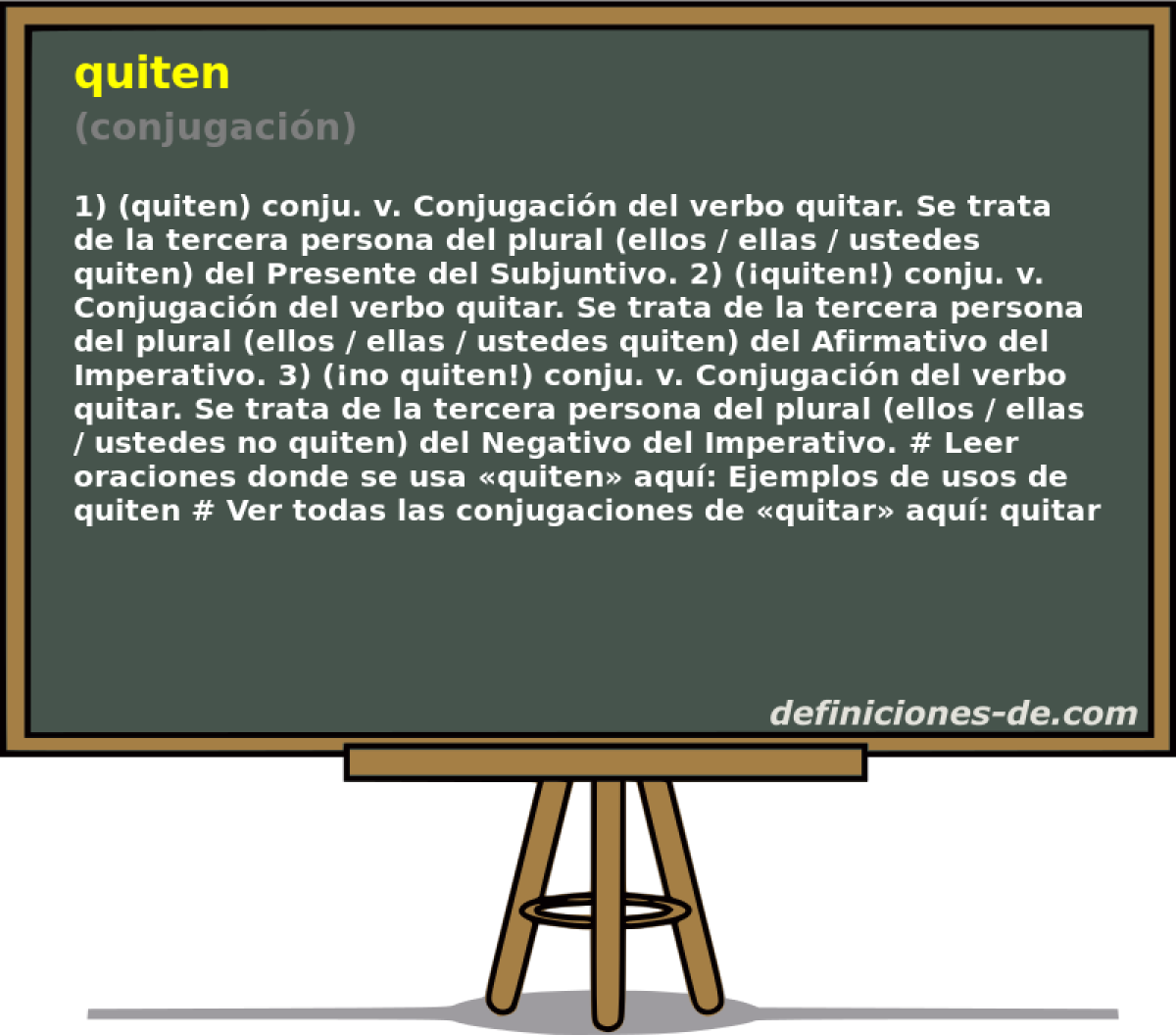 quiten (conjugacin)