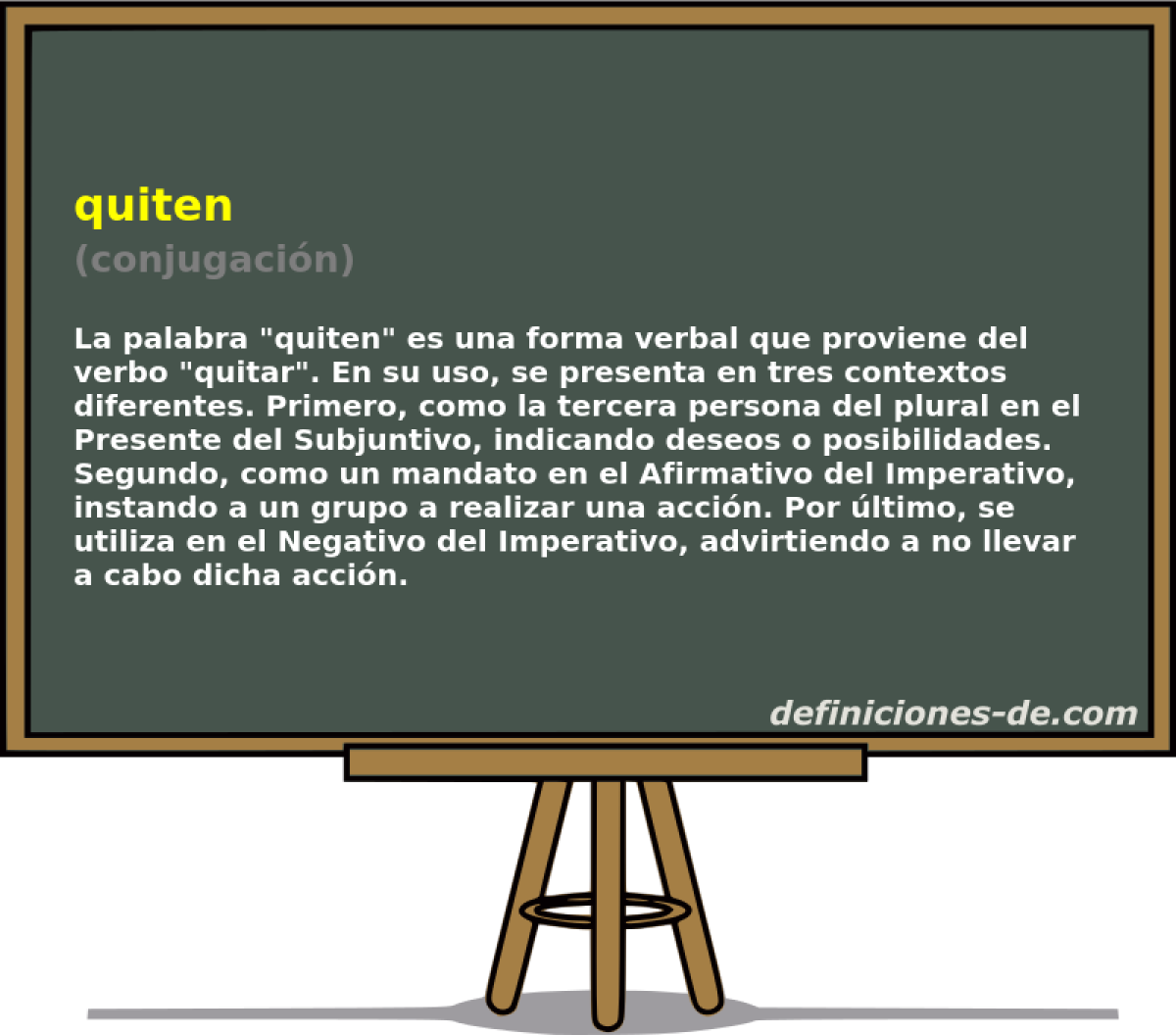 quiten (conjugaci�n)