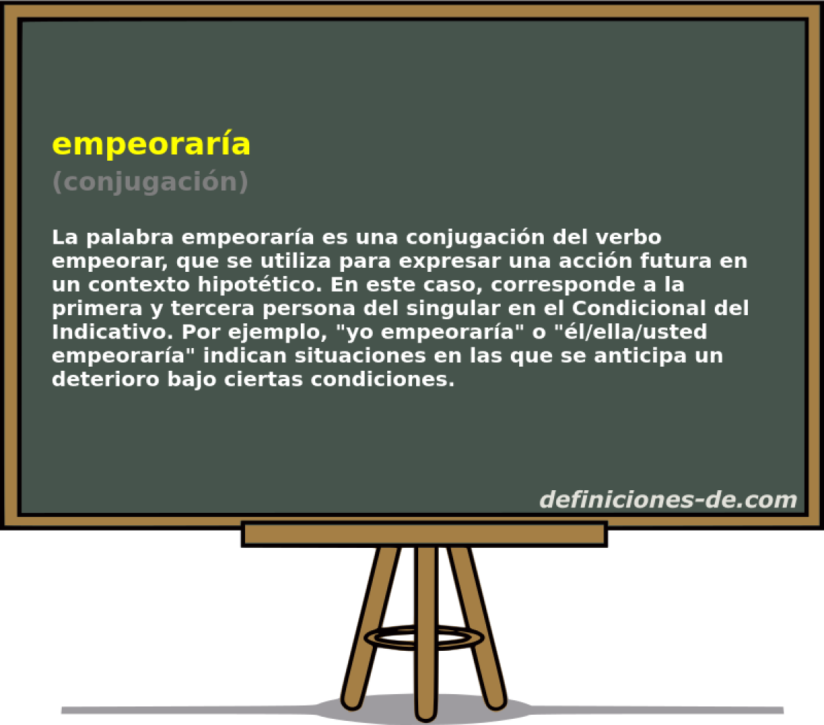 empeoraría (conjugación)