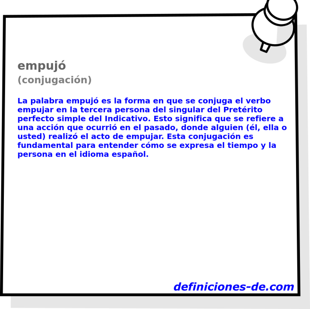 empujó (conjugación)