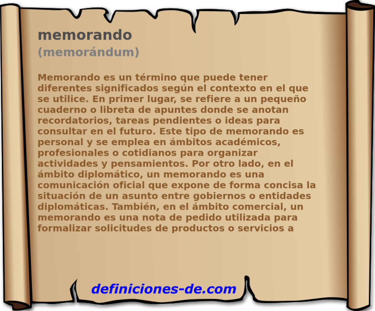 memorando (memorndum)