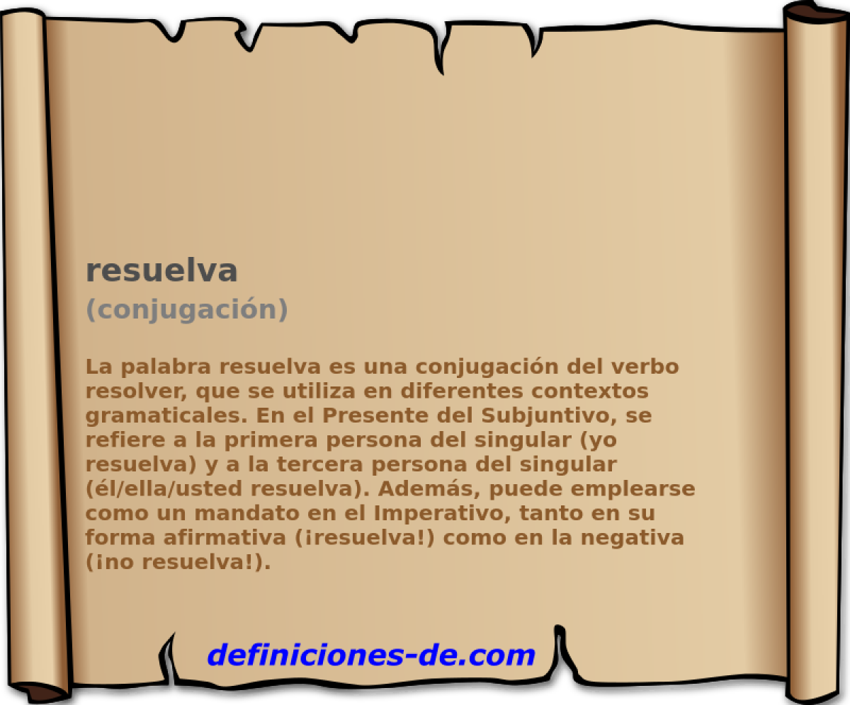 resuelva (conjugación)