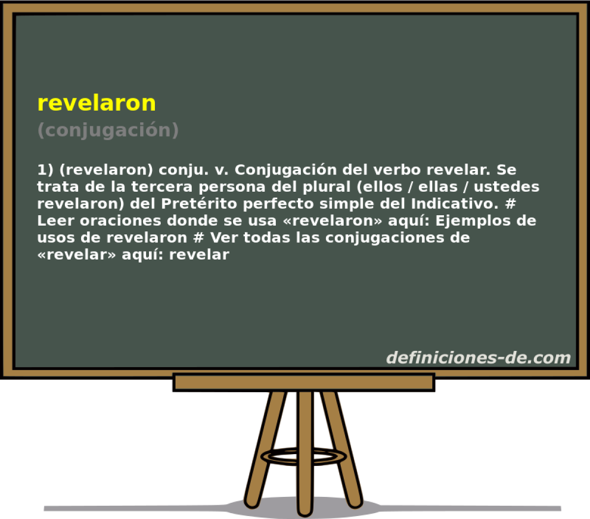 revelaron (conjugacin)