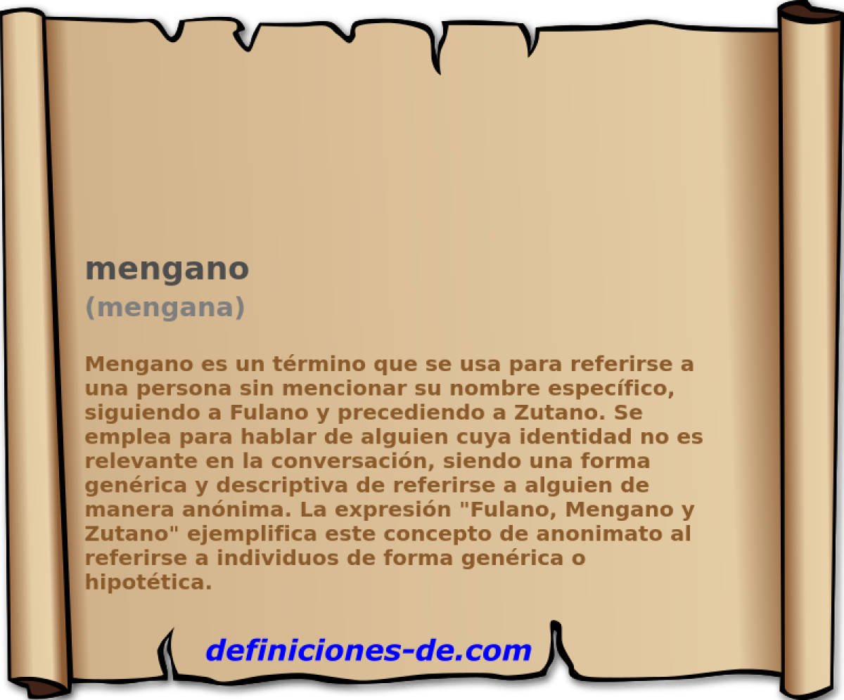 mengano (mengana)