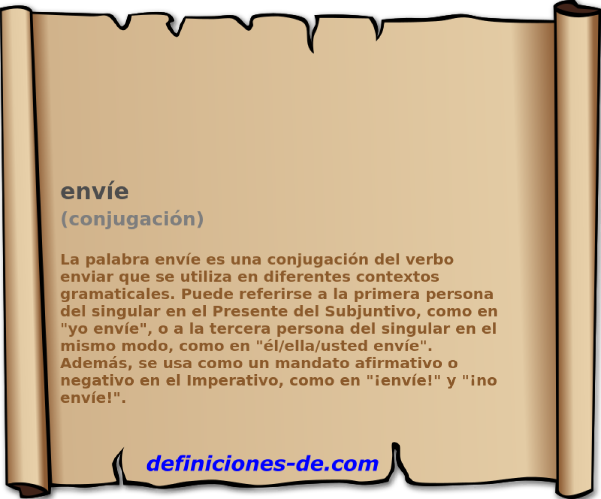 env�e (conjugaci�n)