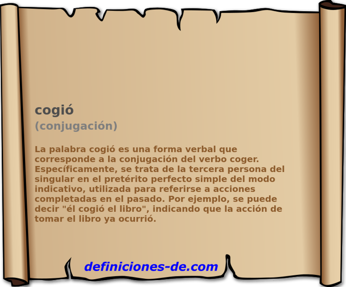cogi� (conjugaci�n)