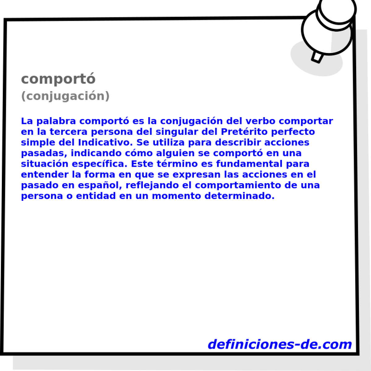 comport� (conjugaci�n)