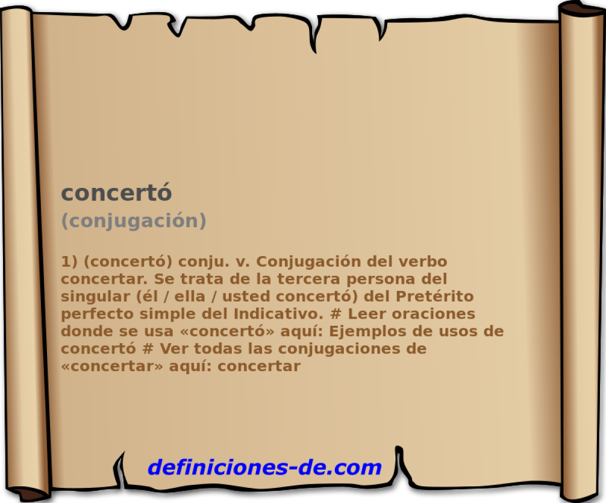 concert (conjugacin)