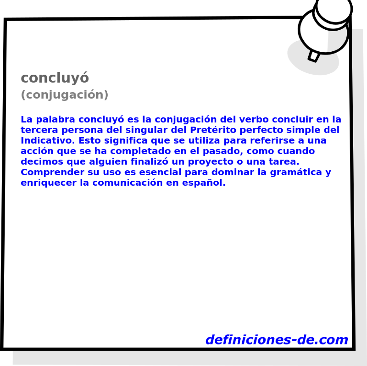 concluyó (conjugación)