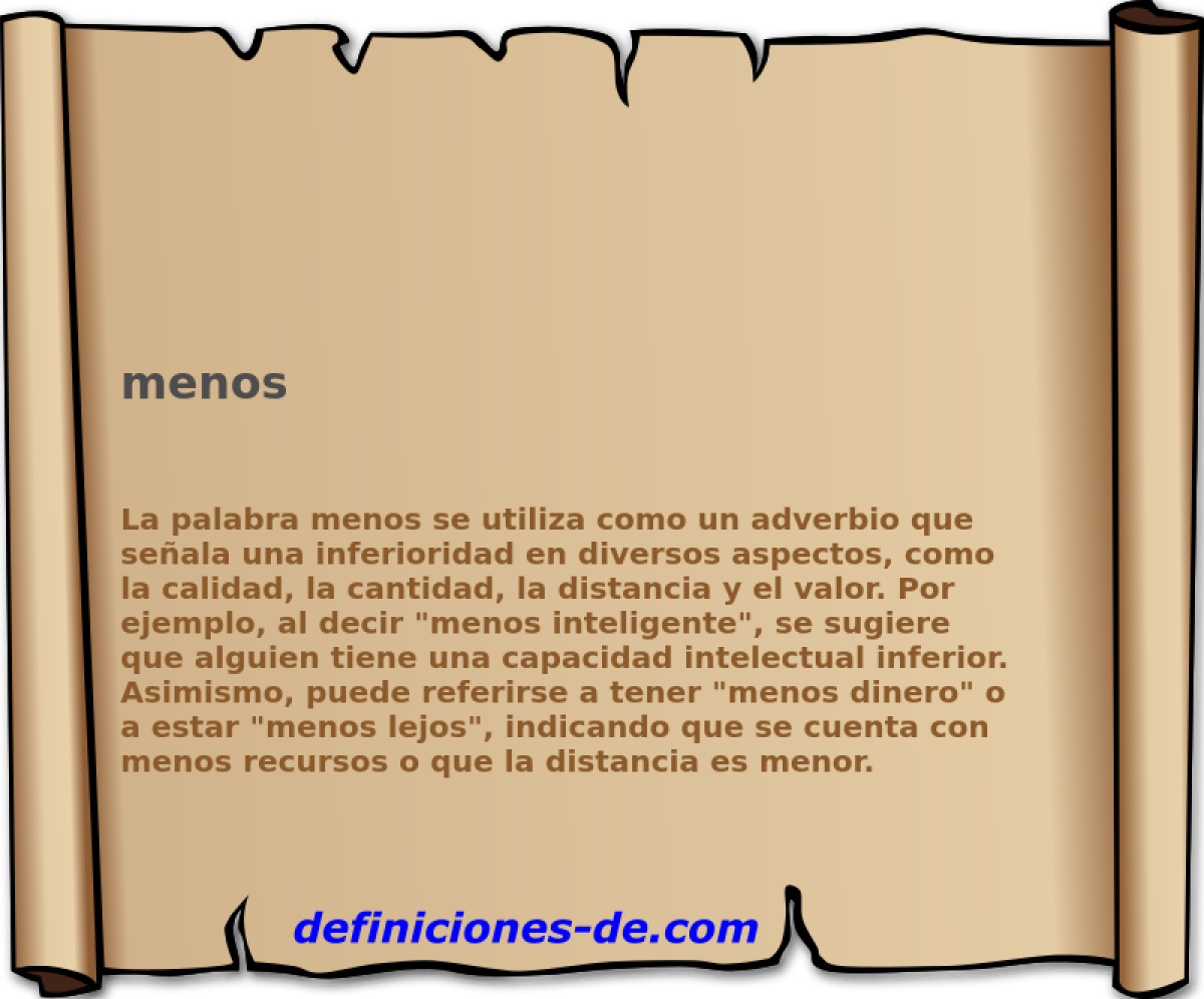 menos 