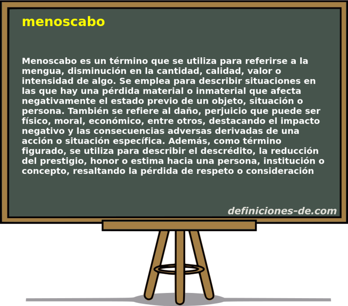 menoscabo 