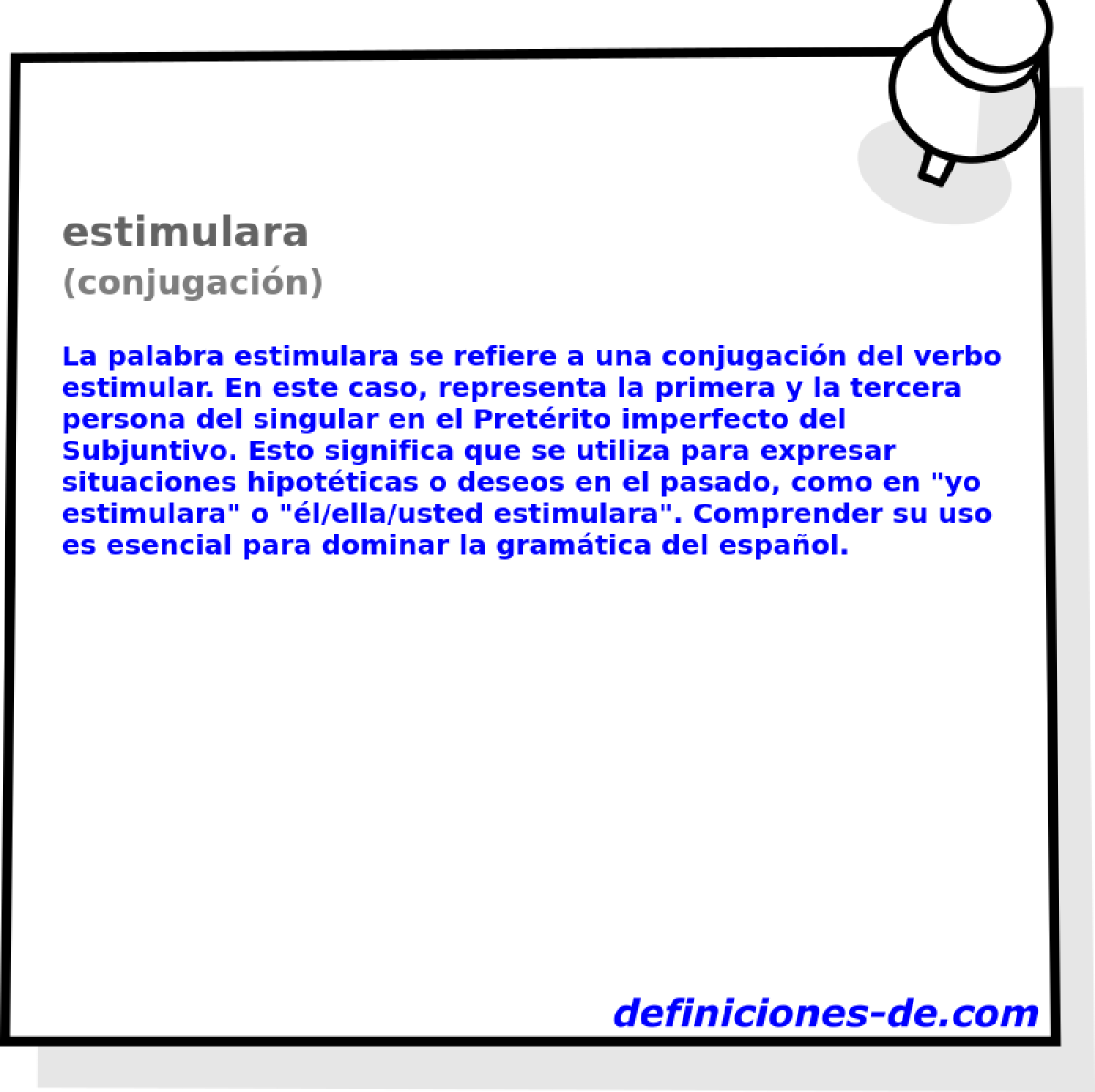 estimulara (conjugaci�n)