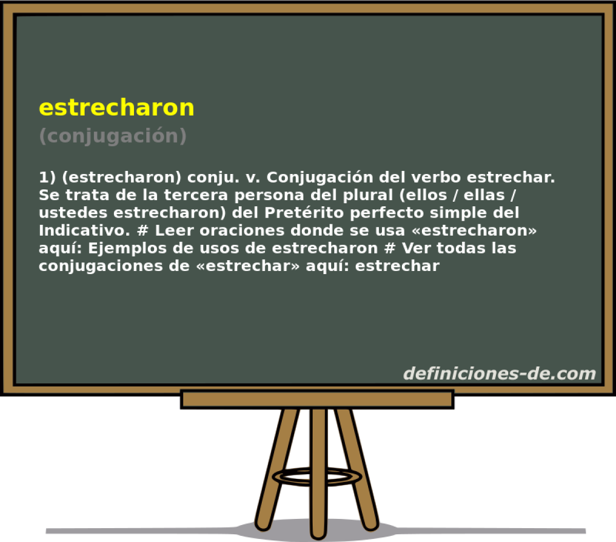 estrecharon (conjugacin)