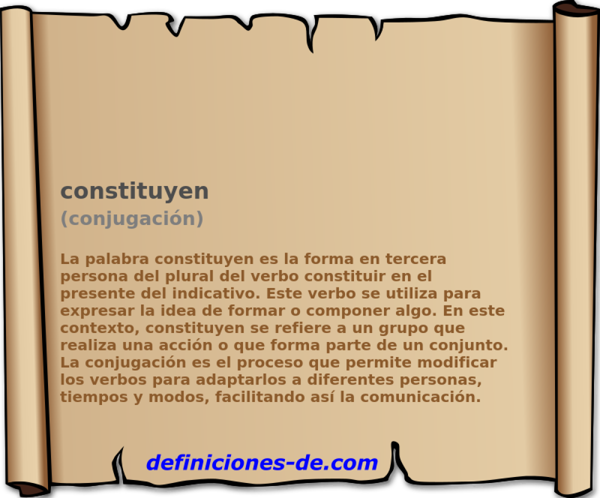 constituyen (conjugacin)