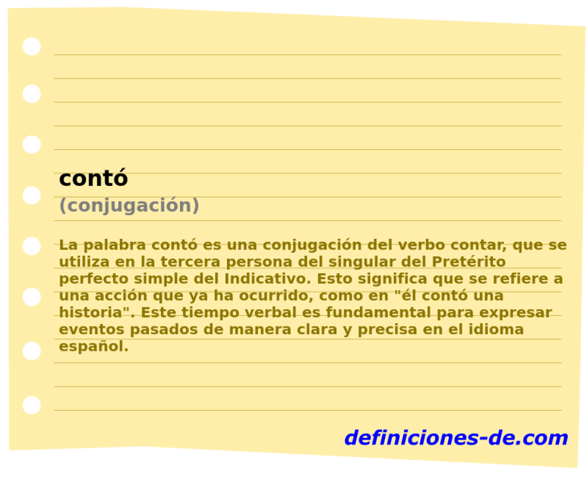 cont� (conjugaci�n)