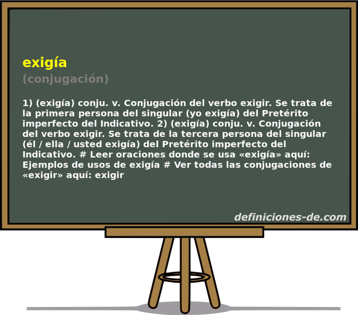 exiga (conjugacin)