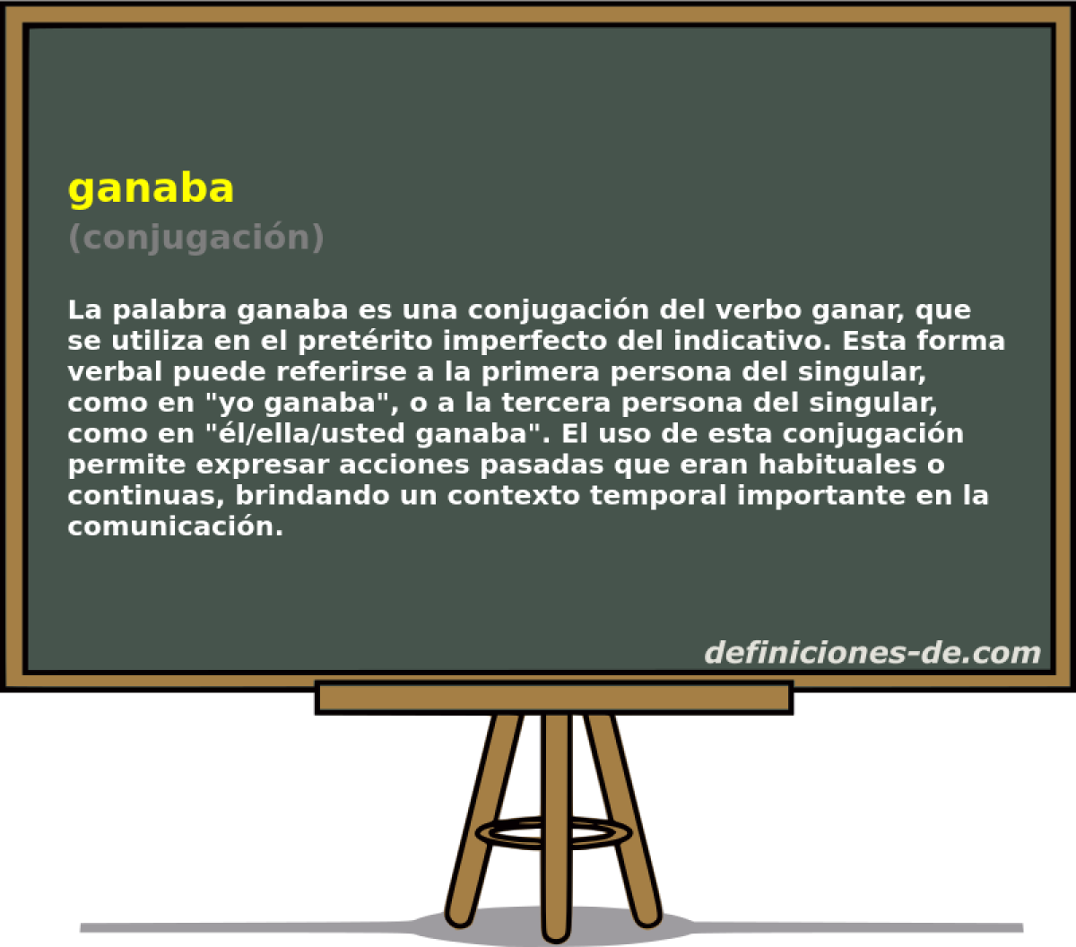 ganaba (conjugacin)