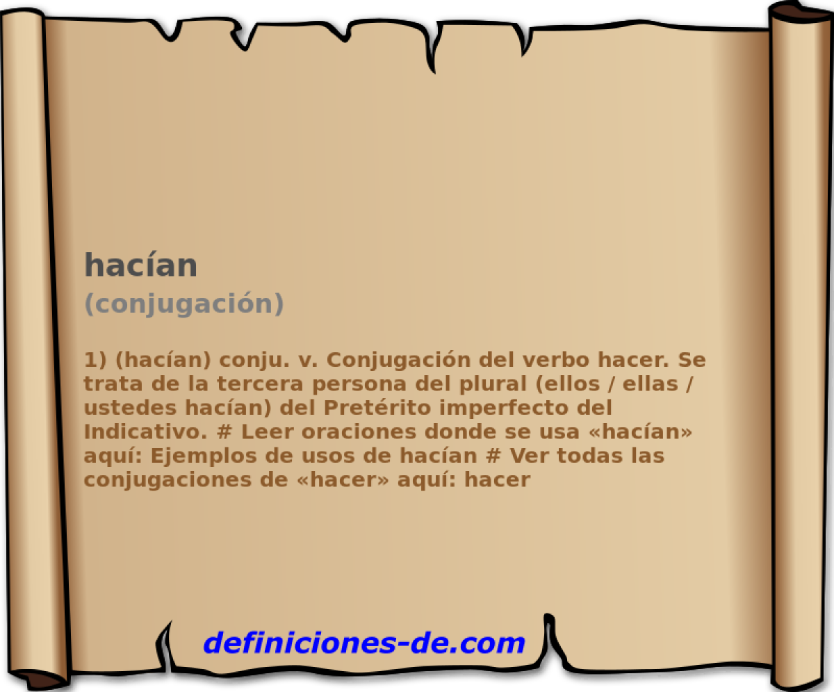 hacan (conjugacin)