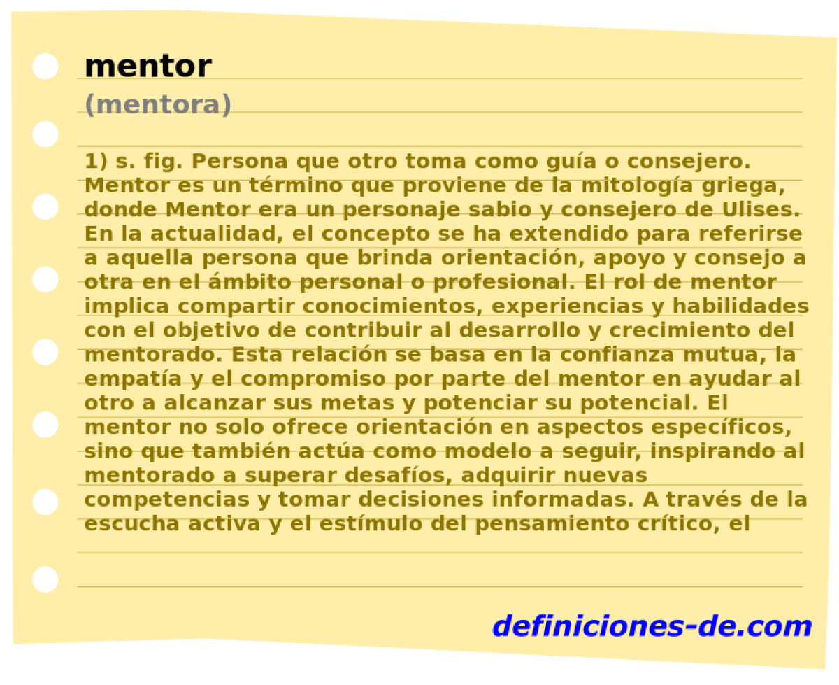 mentor (mentora)