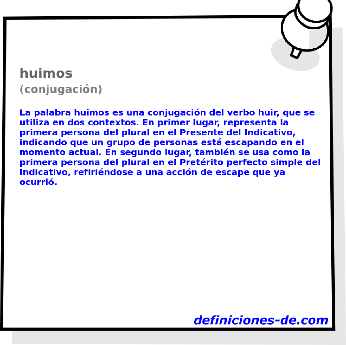 huimos (conjugaci�n)