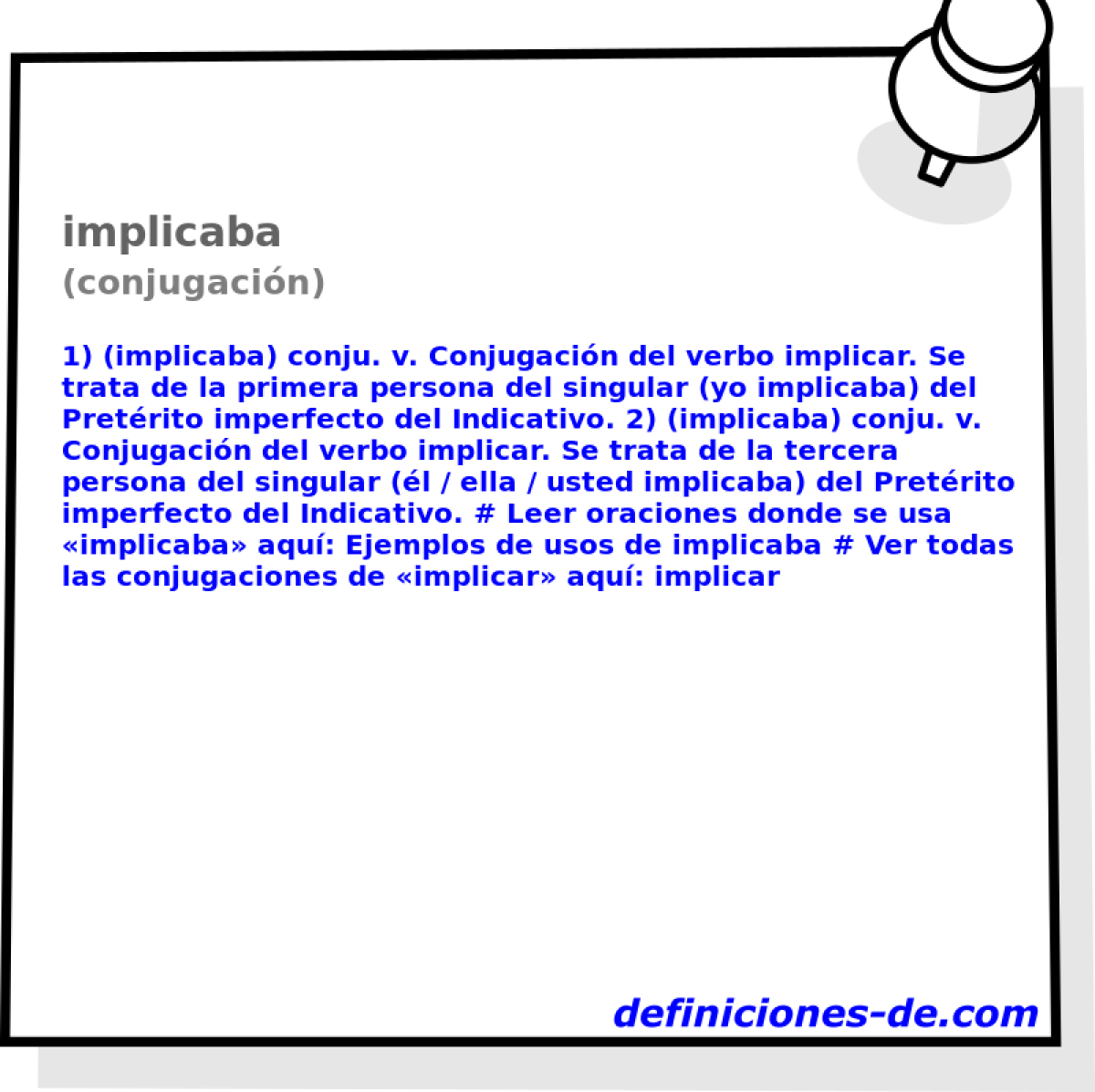 implicaba (conjugacin)