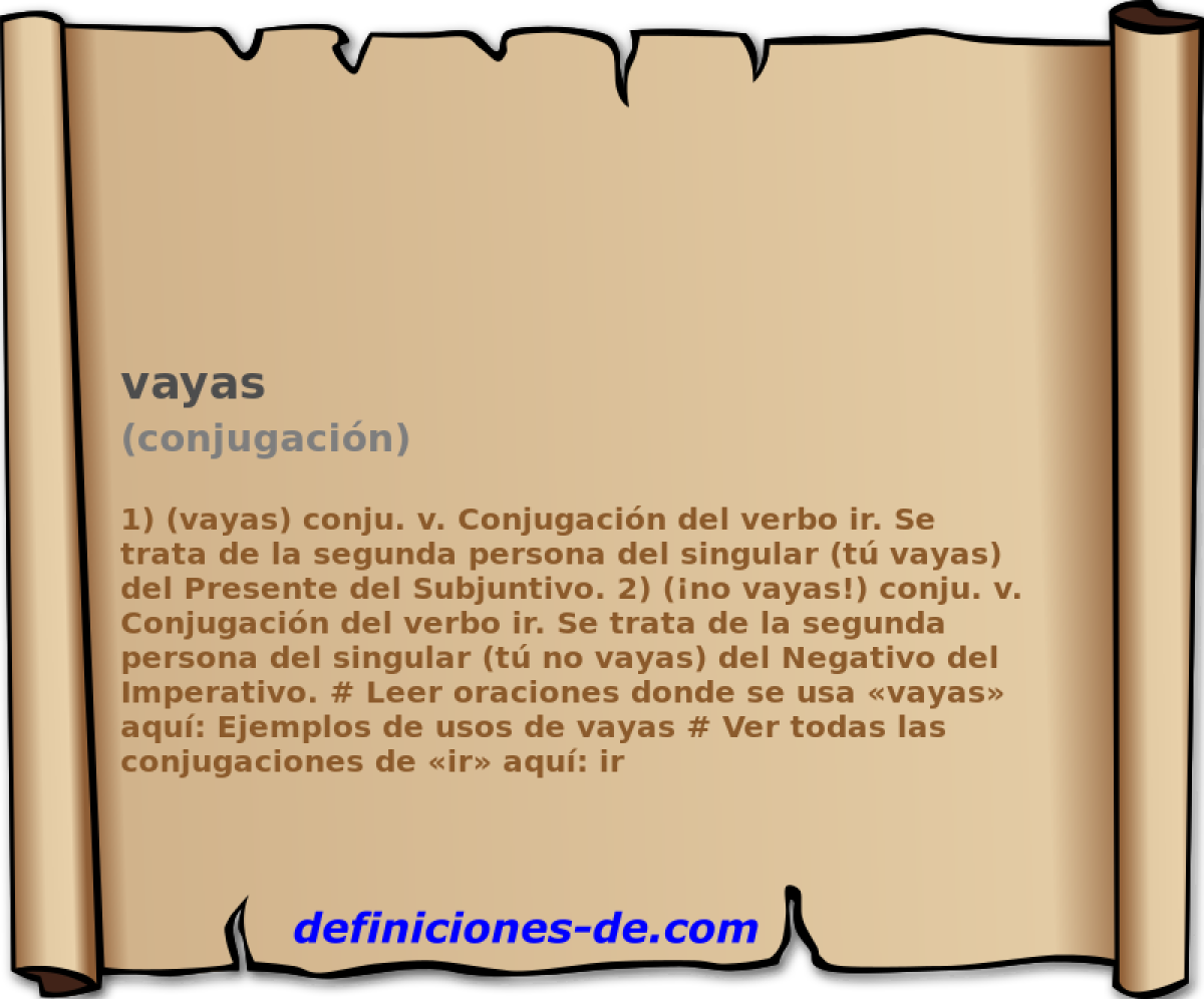 vayas (conjugacin)