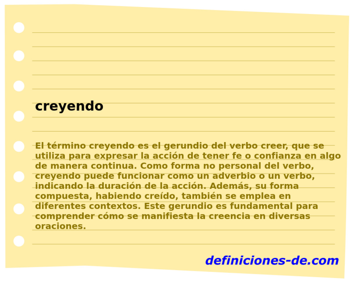 creyendo