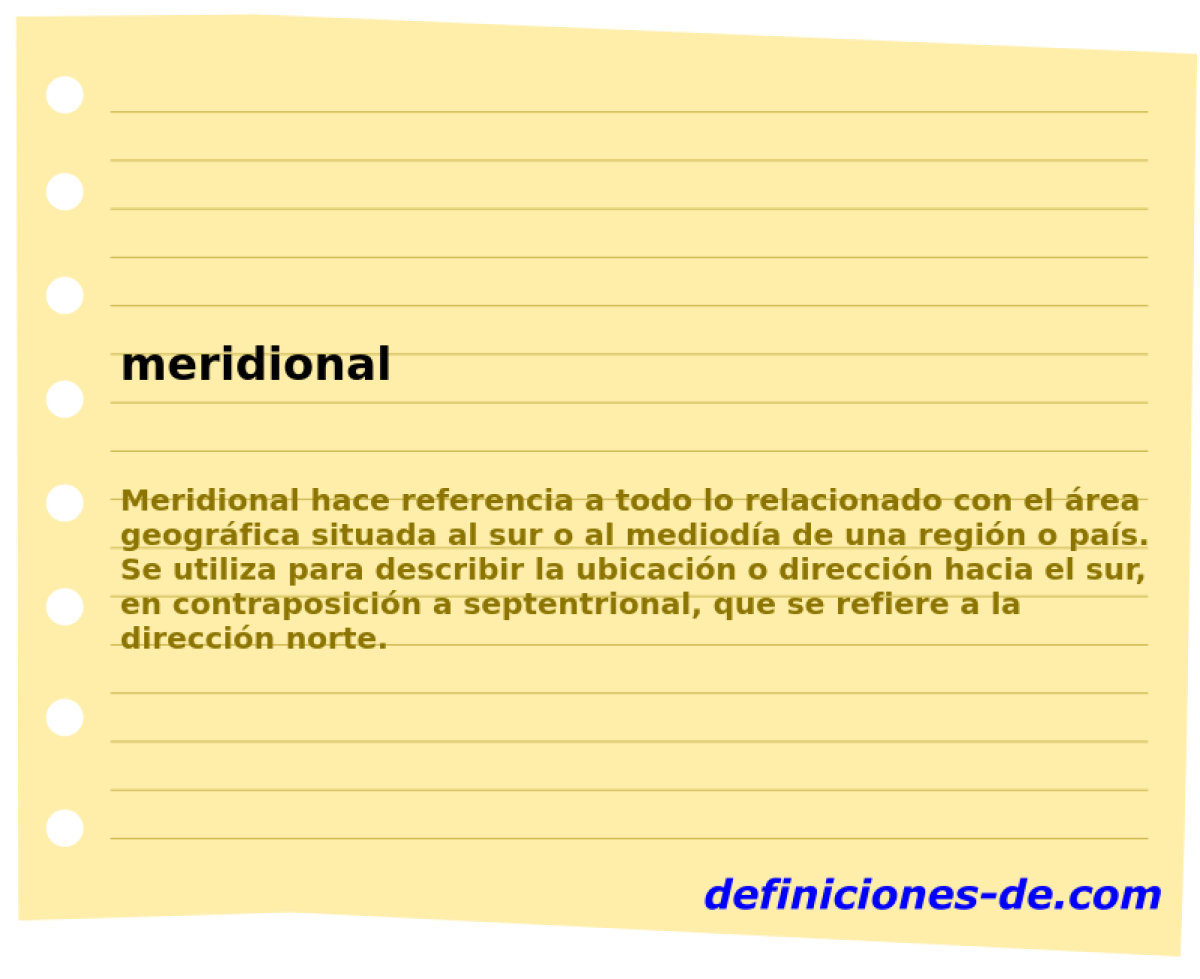 meridional 