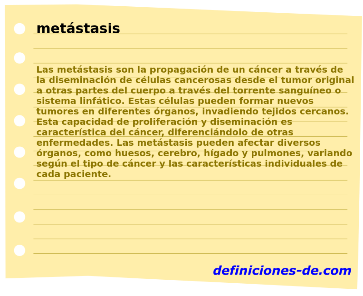 metstasis 