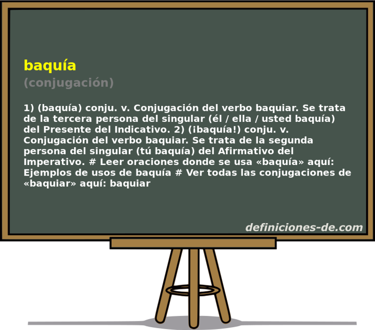 baqua (conjugacin)