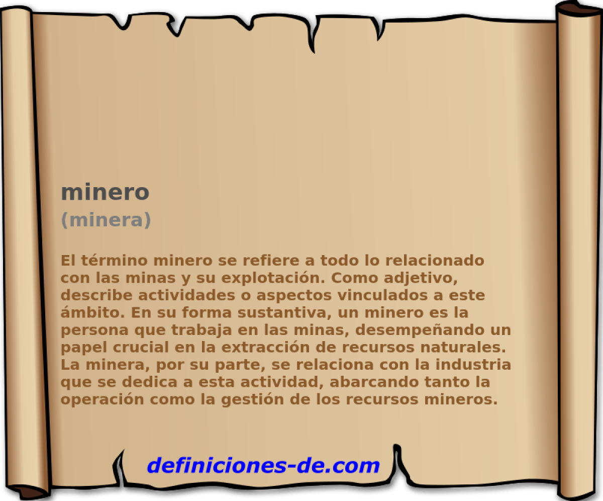 minero (minera)