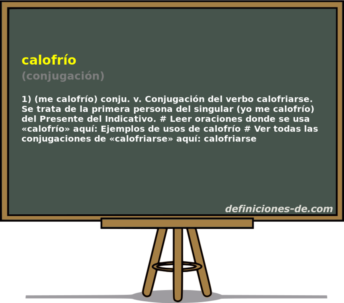 calofro (conjugacin)