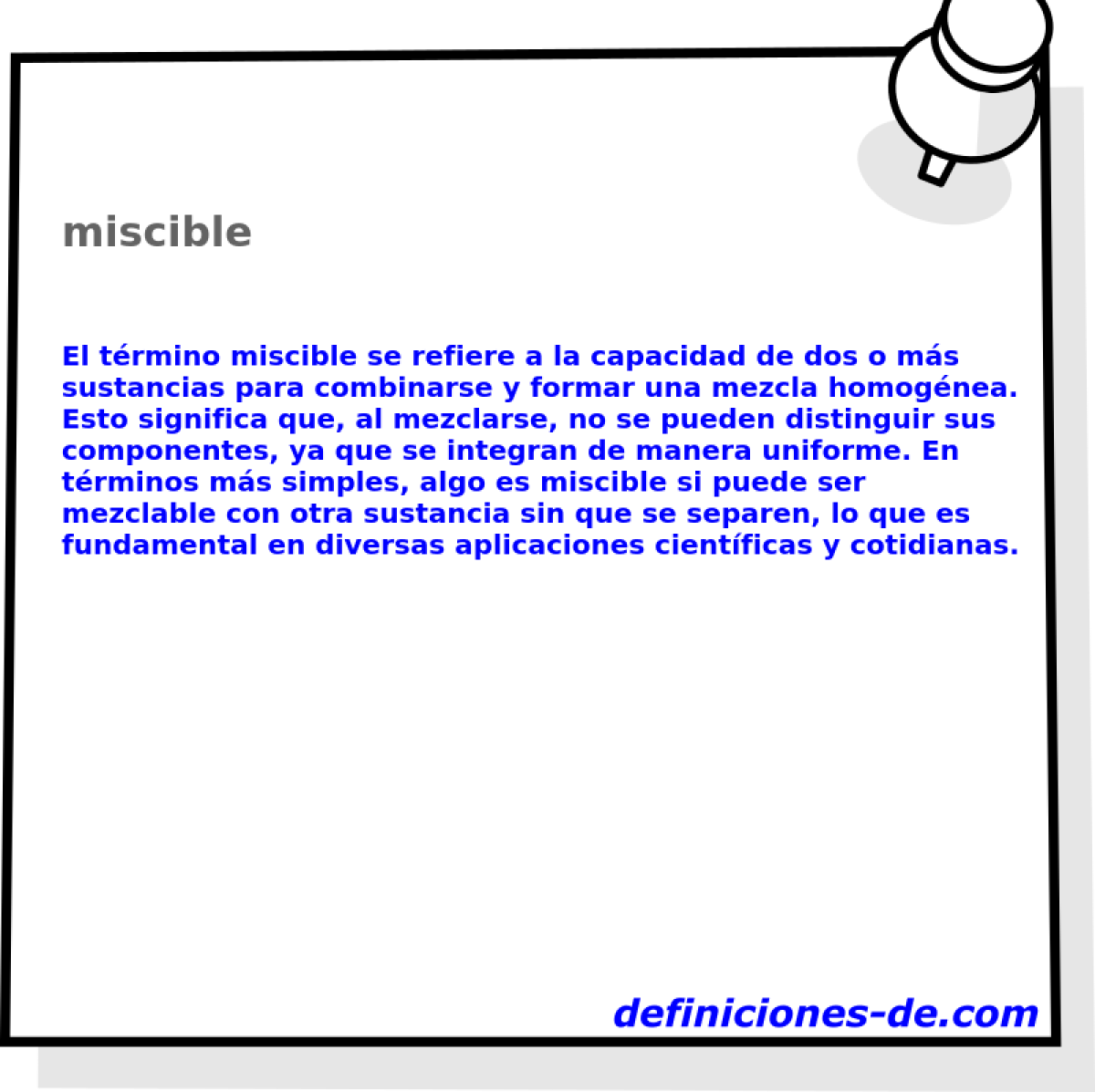 miscible 